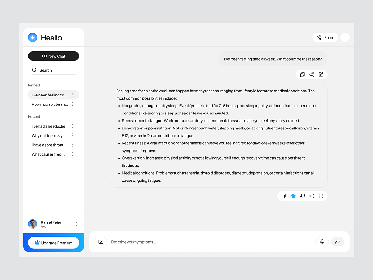 Healio — AI Healthcare (WebApp) Image 1