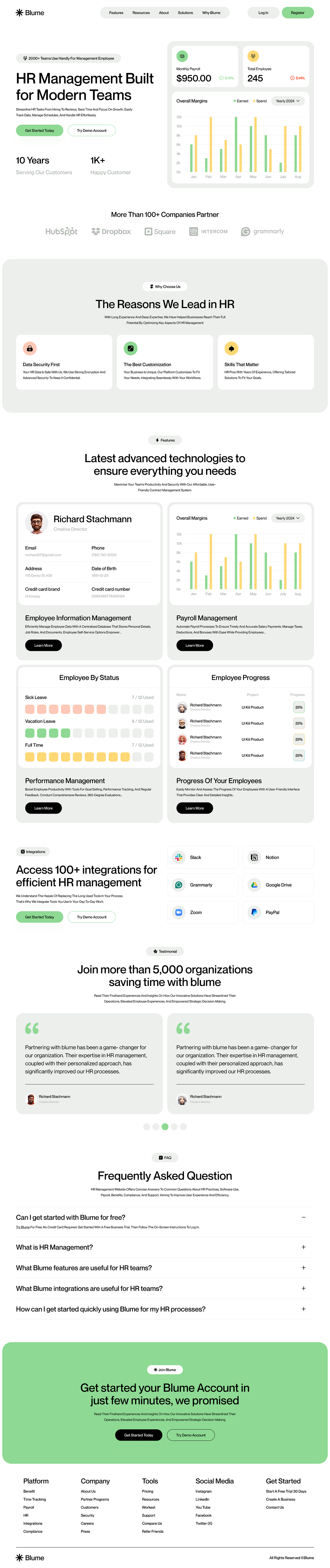 Blume — HR Management Image 1
