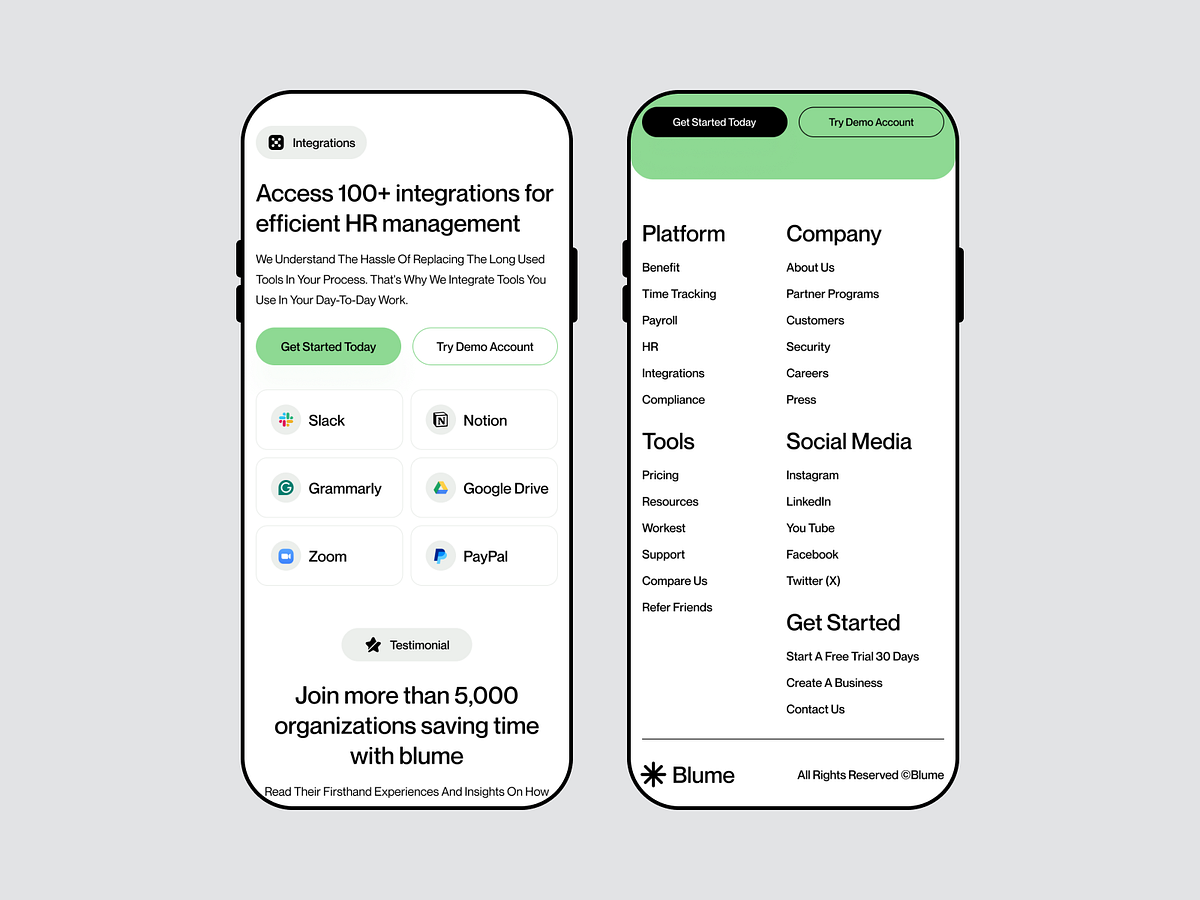 Blume — HR Management Responsive Image 3