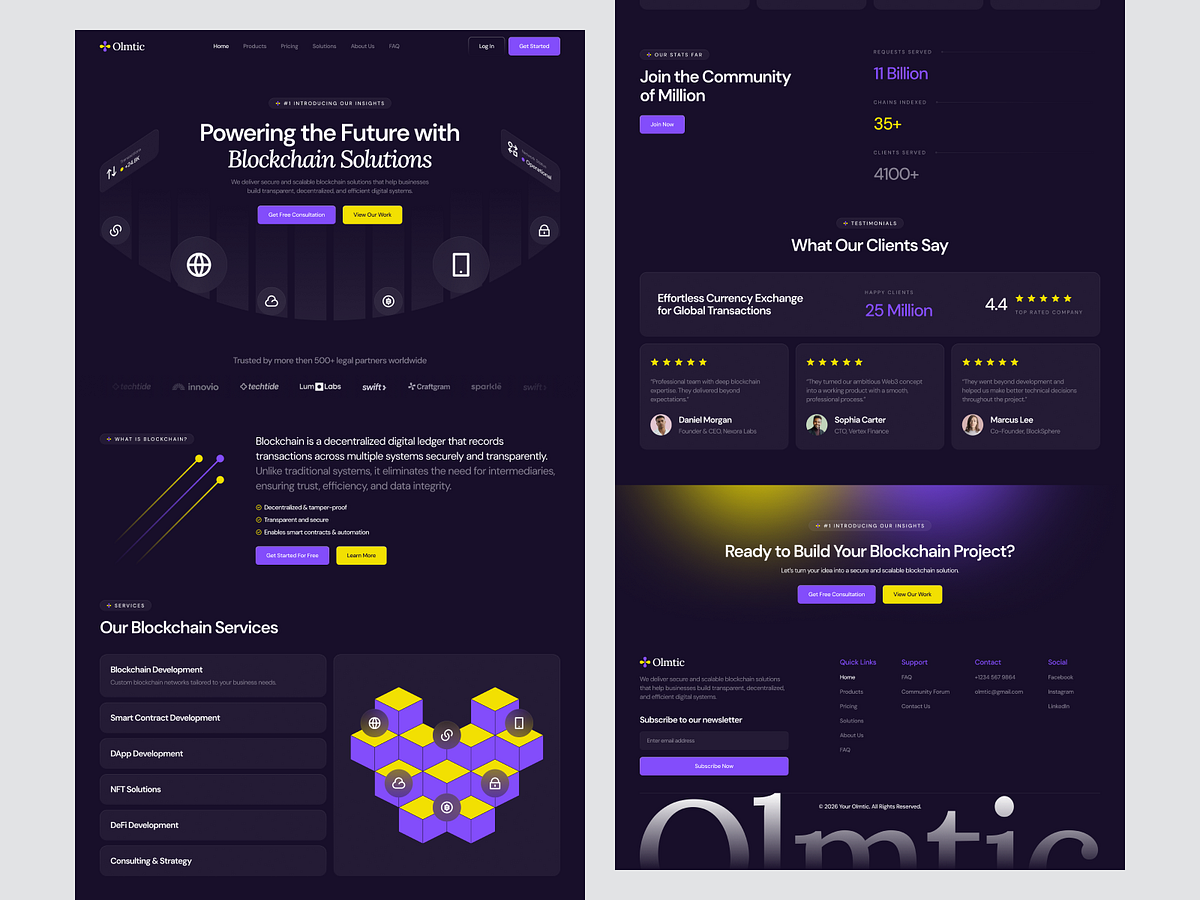 Olmtic — Blockchain Solutions Image 1