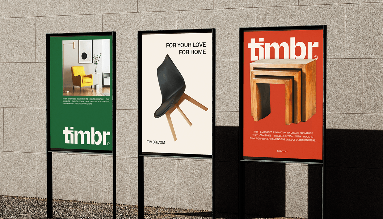 Timbr furniture - Brand identity Image 1