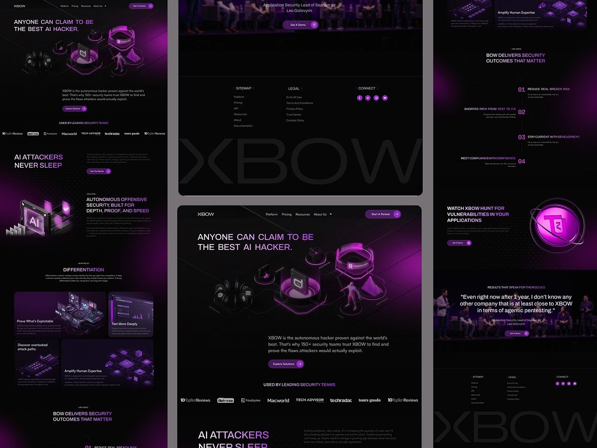 XBOW- Website for security platform personal data with AI Image 1