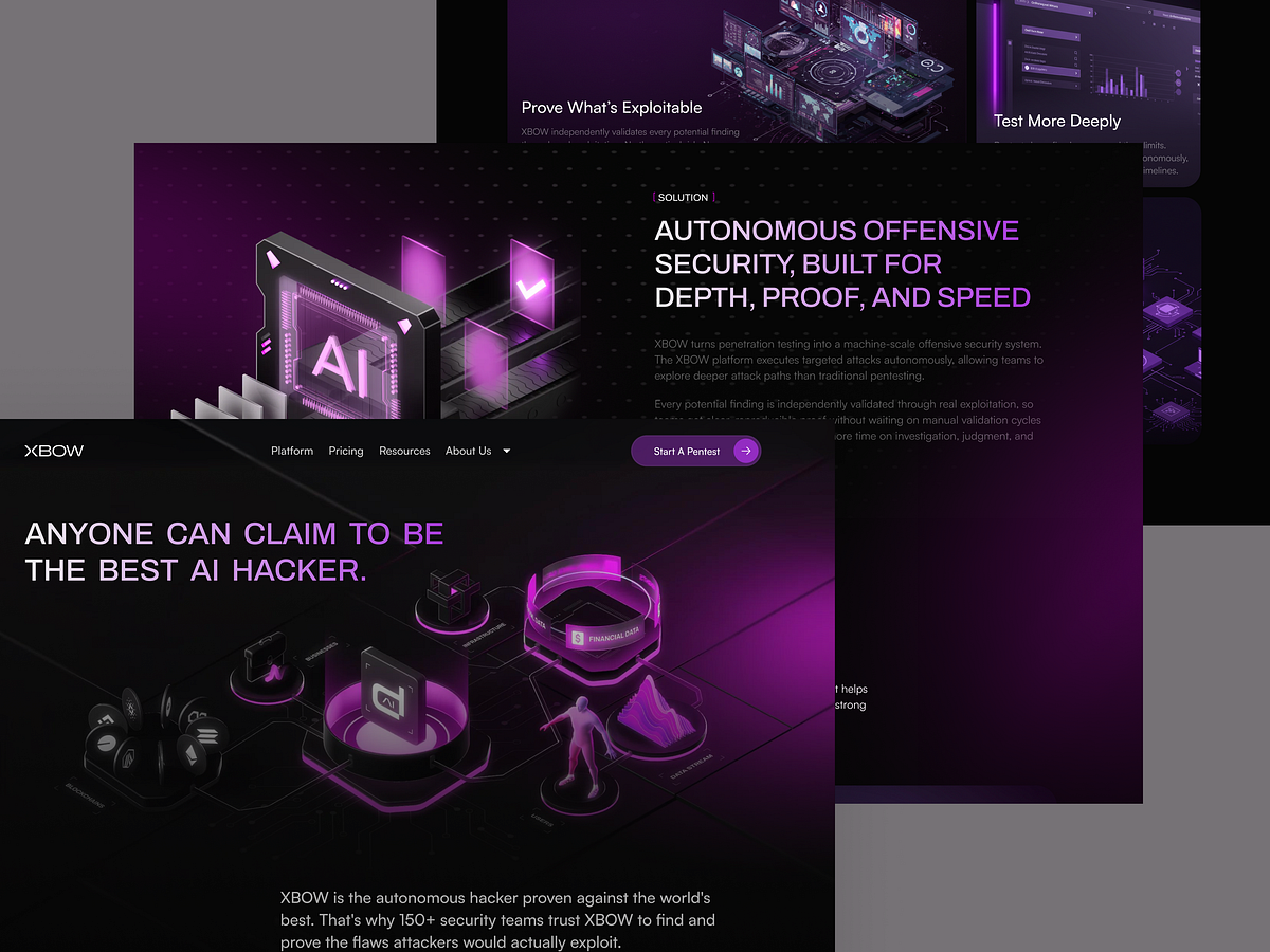 XBOW- Website for security platform personal data with AI Image 2