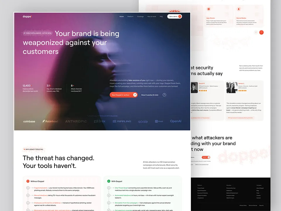 Cybersecurity Awareness Landing Page Design Image 0