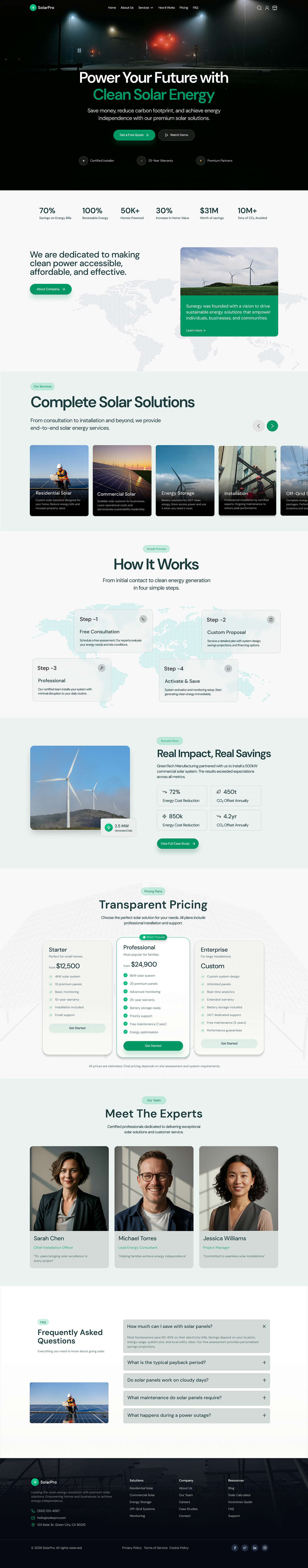 Solar Energy Website Design Image 3