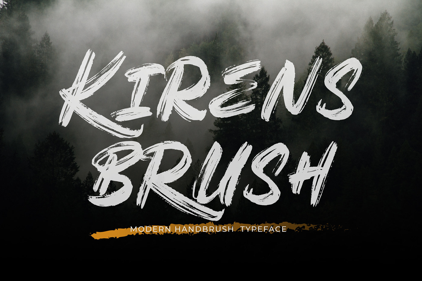 Kirens - Modern Handbrush Font