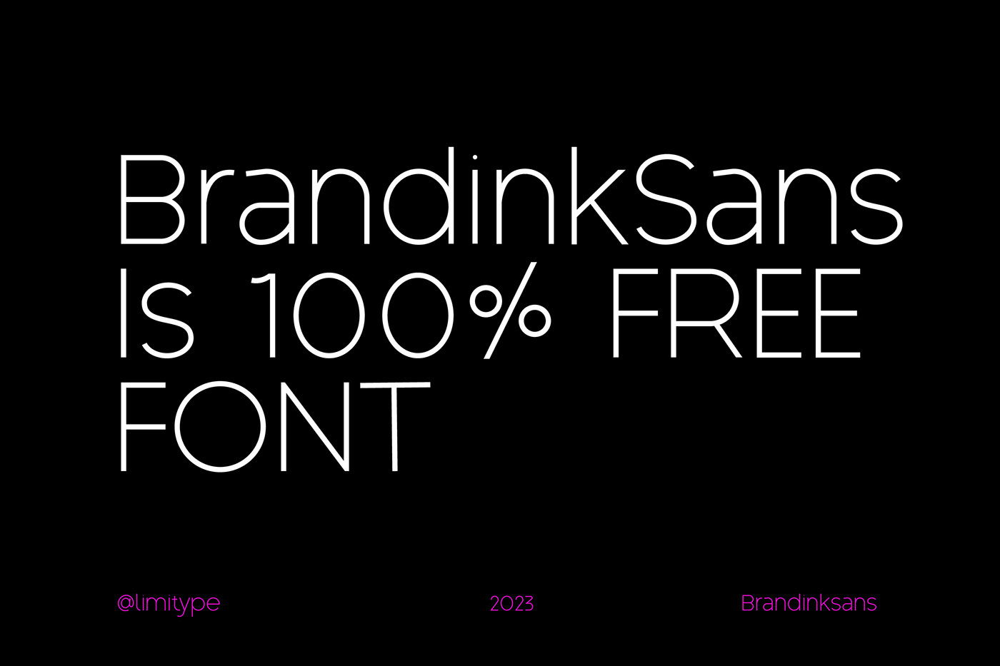 Brandink Sans - 100% Free Font