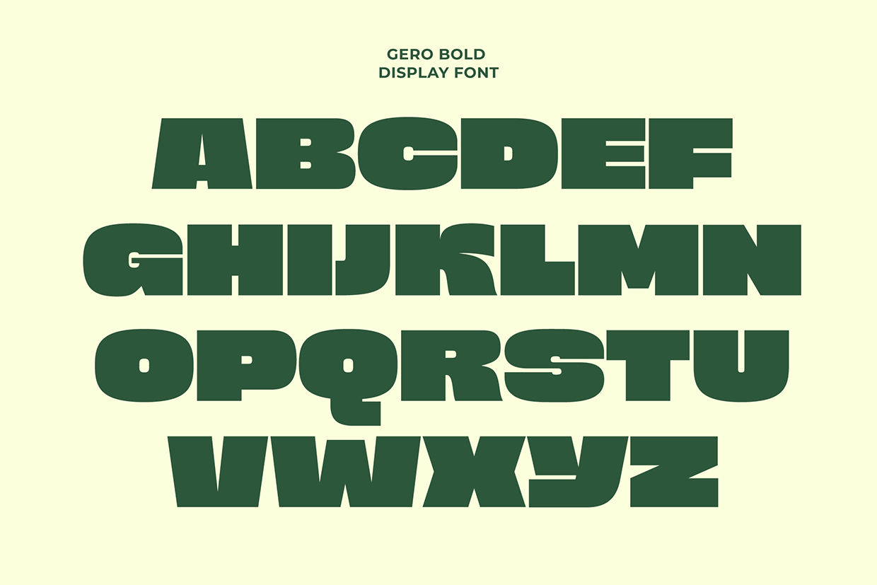 Gero - Bold Font Image 2