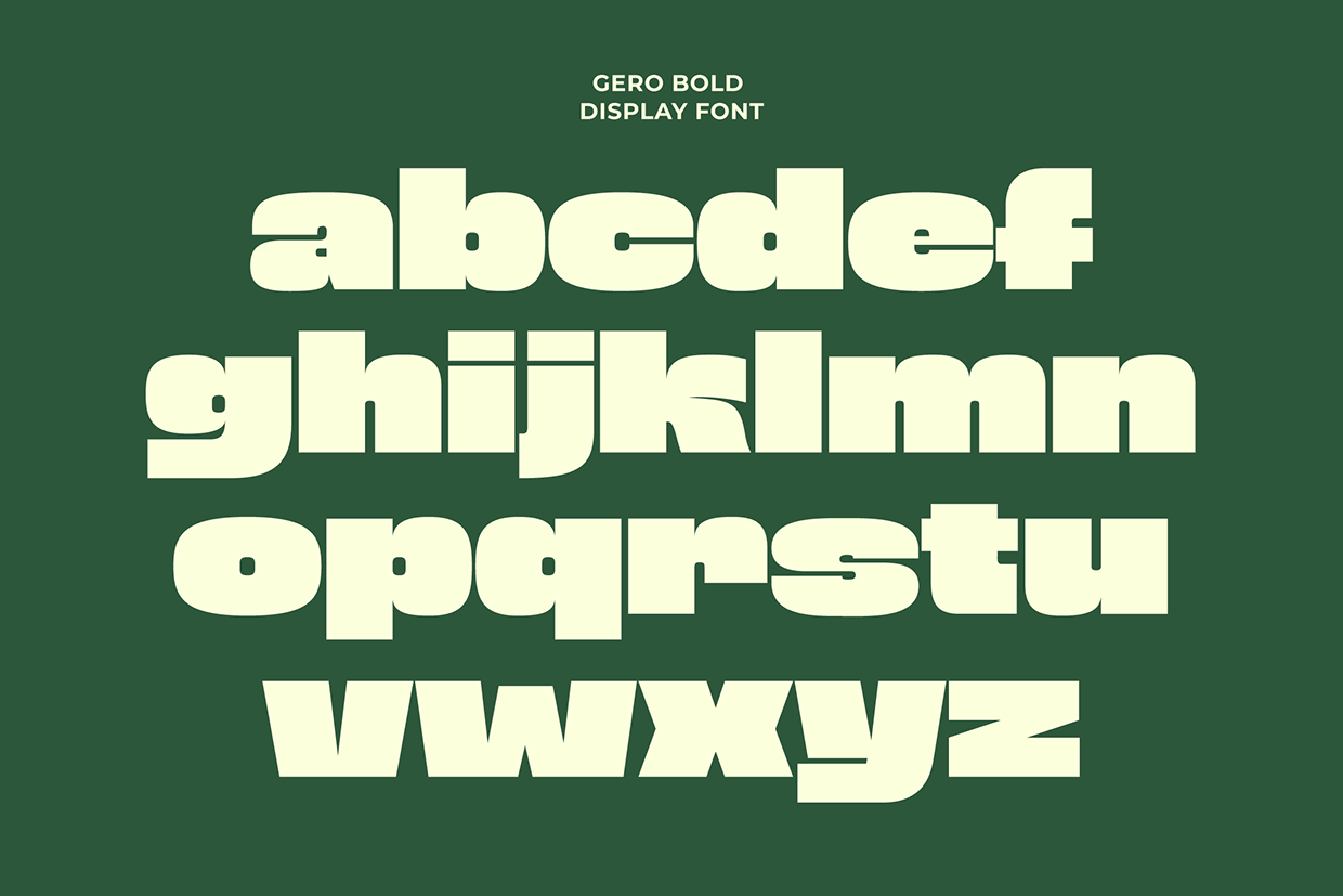 Gero - Bold Font Image 3