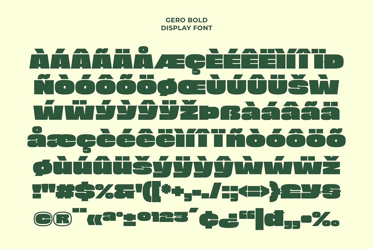 Gero - Bold Font Image 7