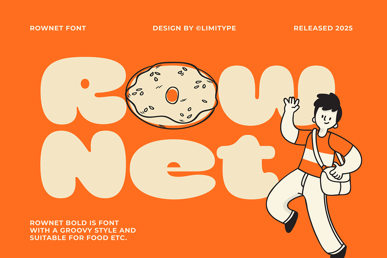 Rownet - Rounded Bold Font