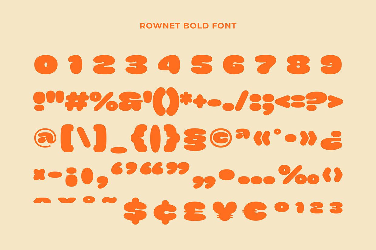 Rownet - Rounded Bold Font Image 9
