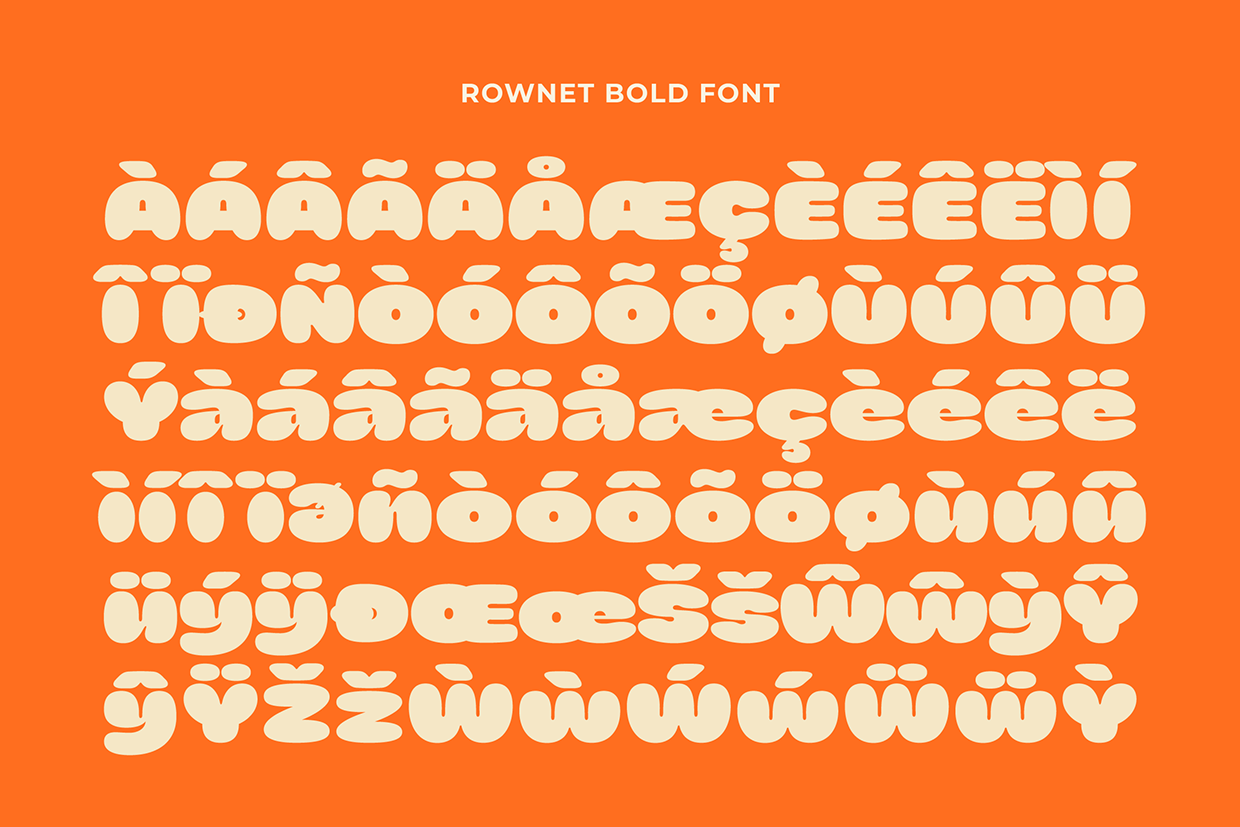 Rownet - Rounded Bold Font Image 12