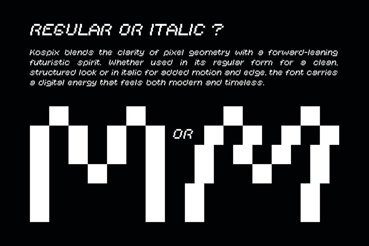 Kospix - Pixel Font Image 0