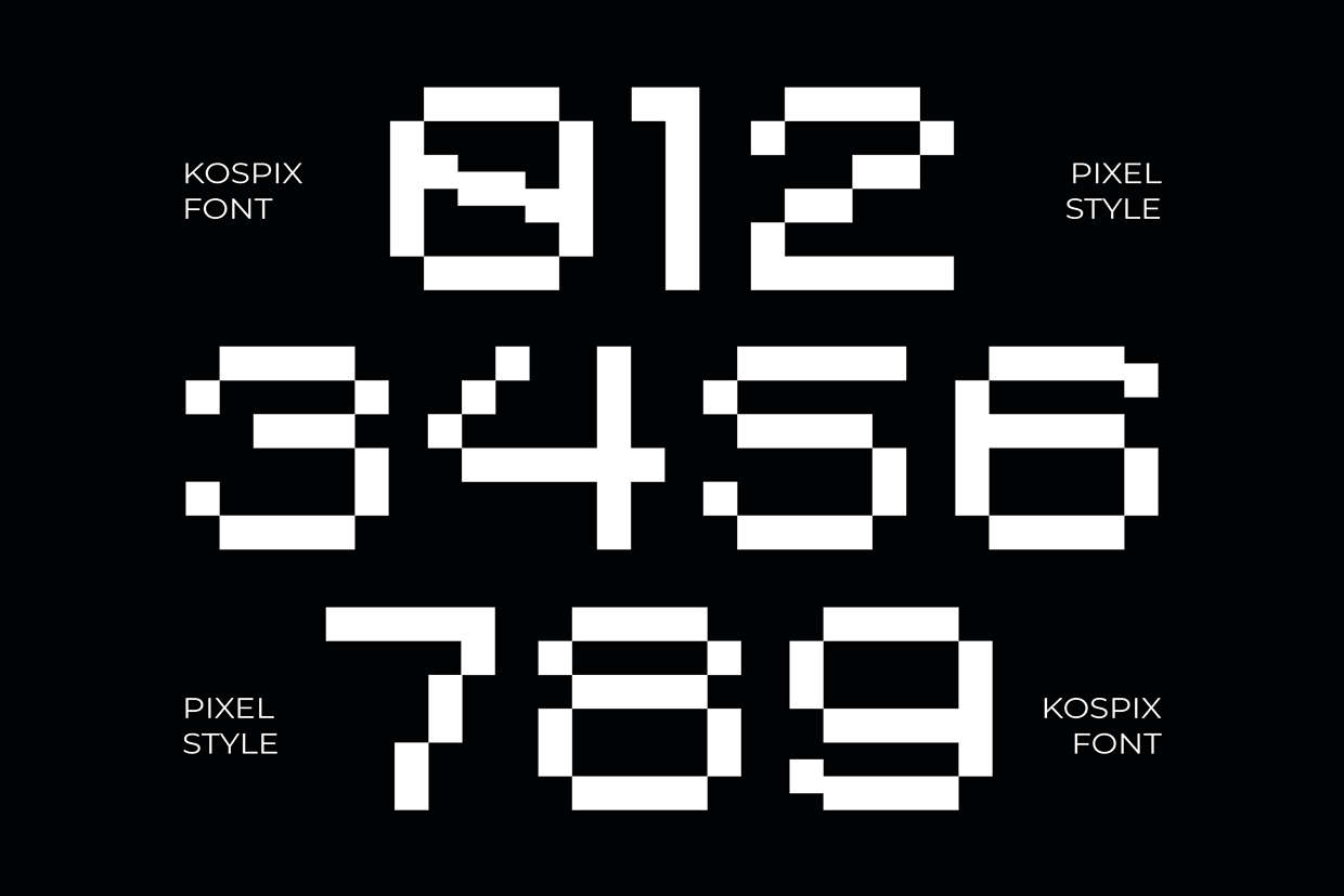 Kospix - Pixel Font Image 3
