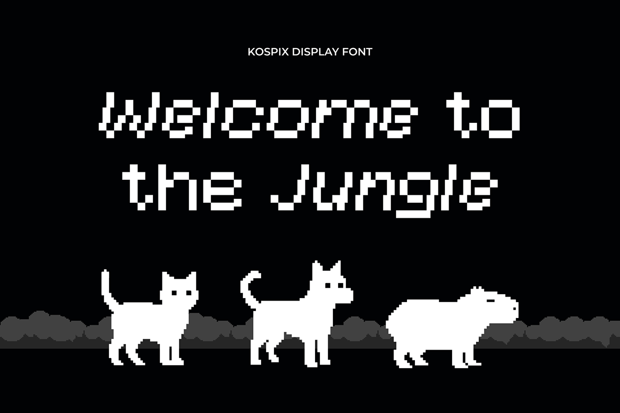 Kospix - Pixel Font Image 10