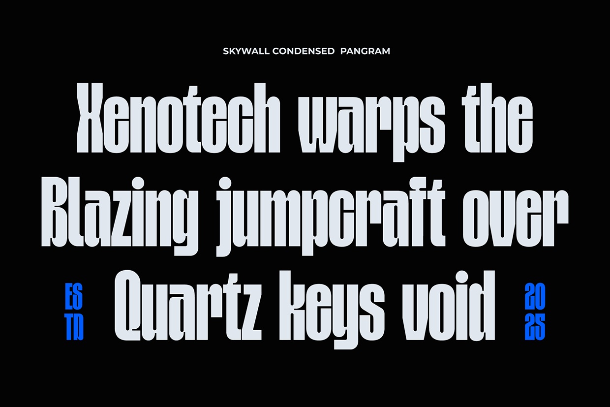 Skywall - Condensed Font Image 1