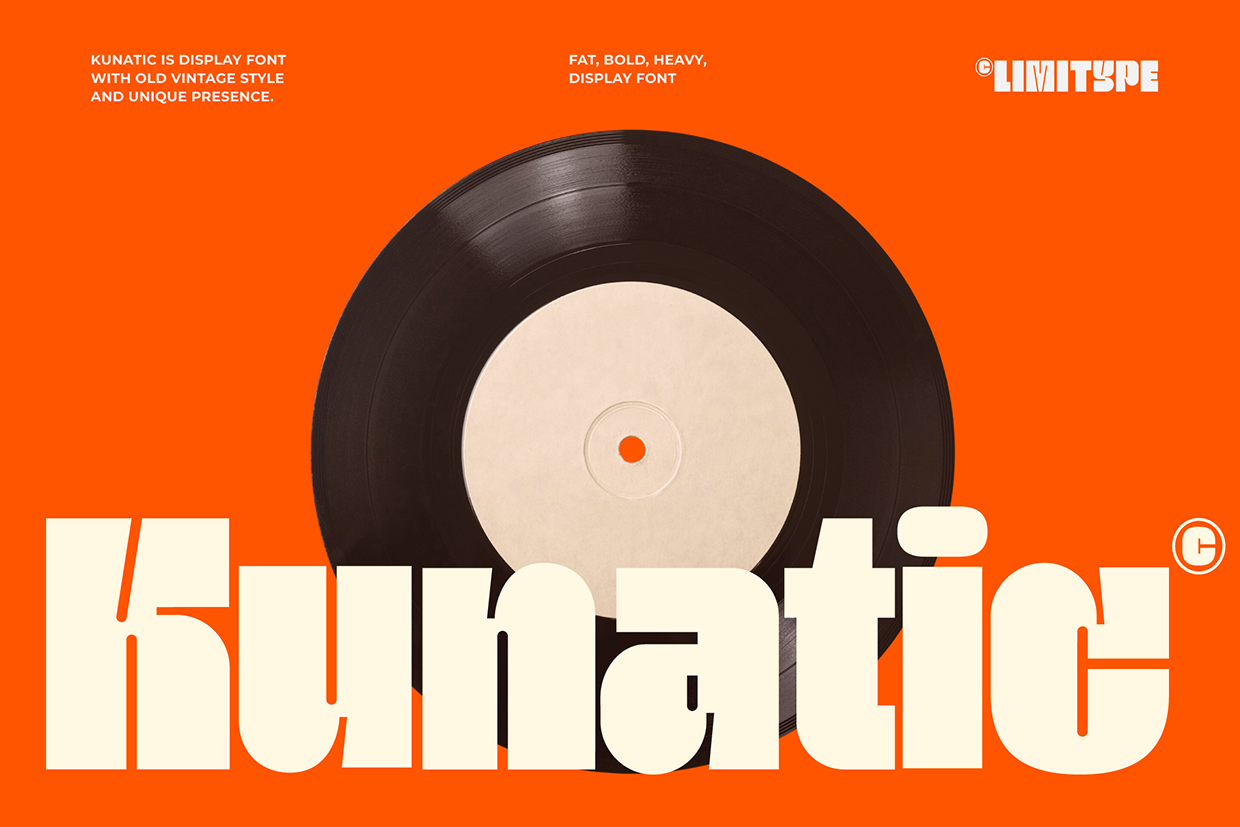 Kunatic - Retro Bold Font