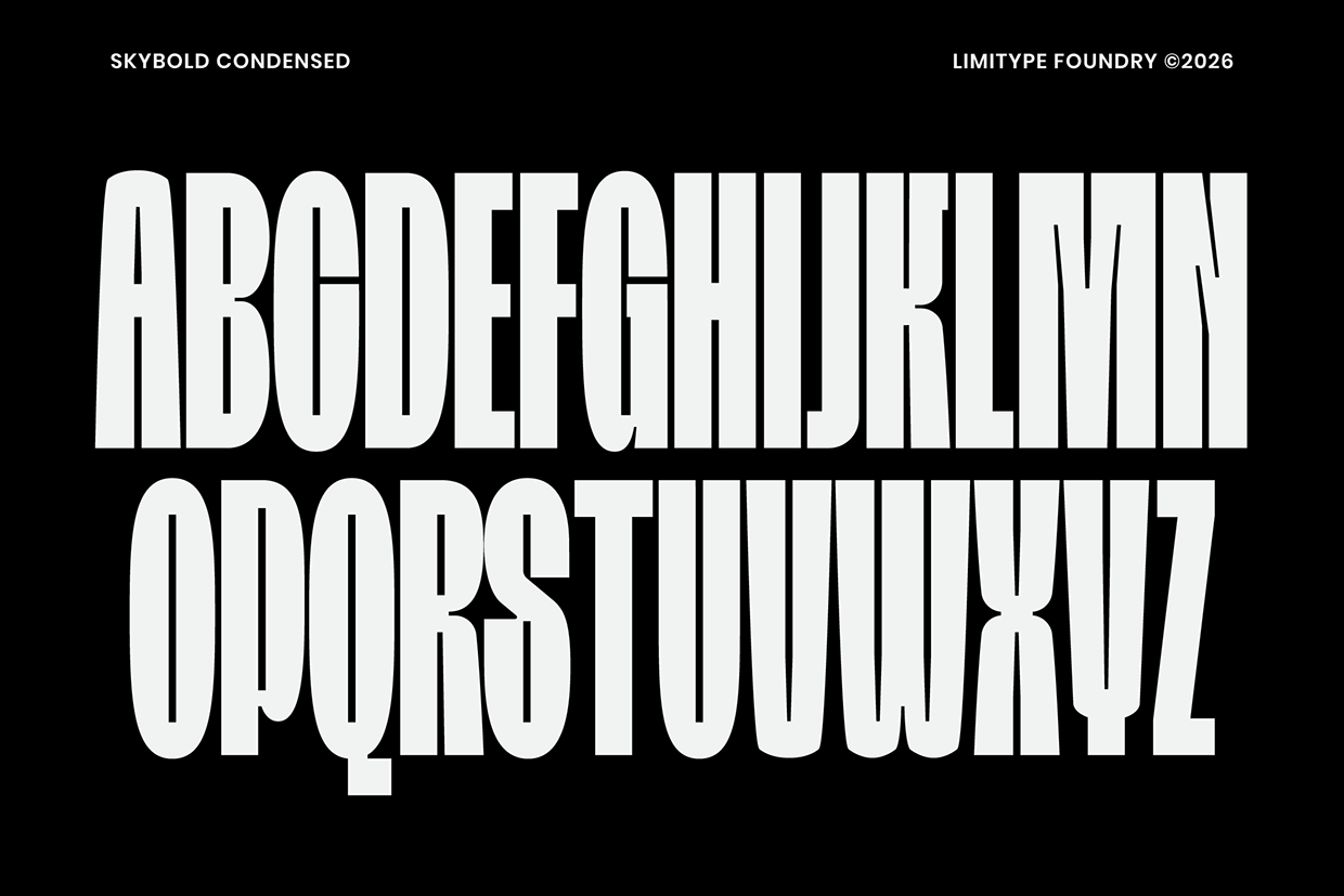 Skybold - Condensed Font Image 6