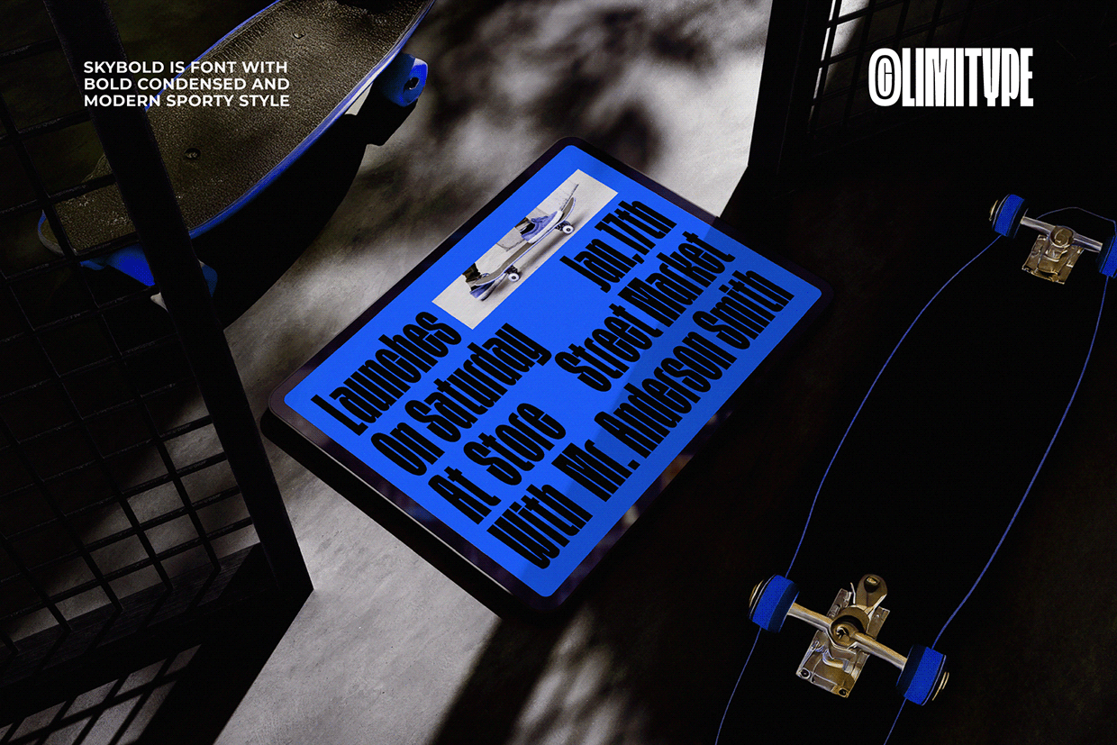 Skybold - Condensed Font Image 8