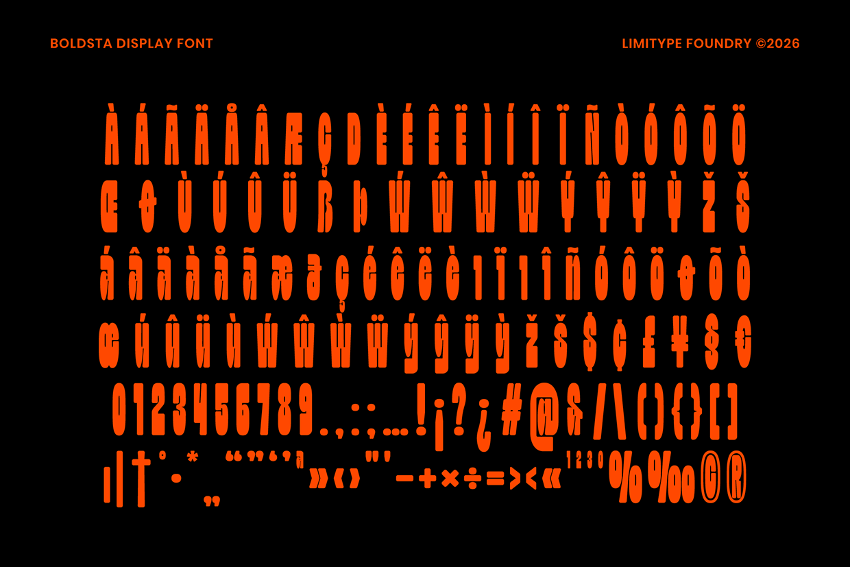 Boldsta - Condensed Font Image 11