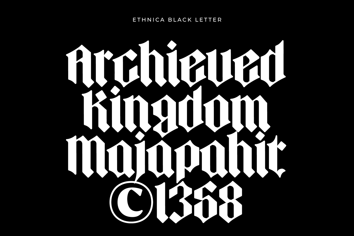 Ethnica - Blackletter Font Image 1