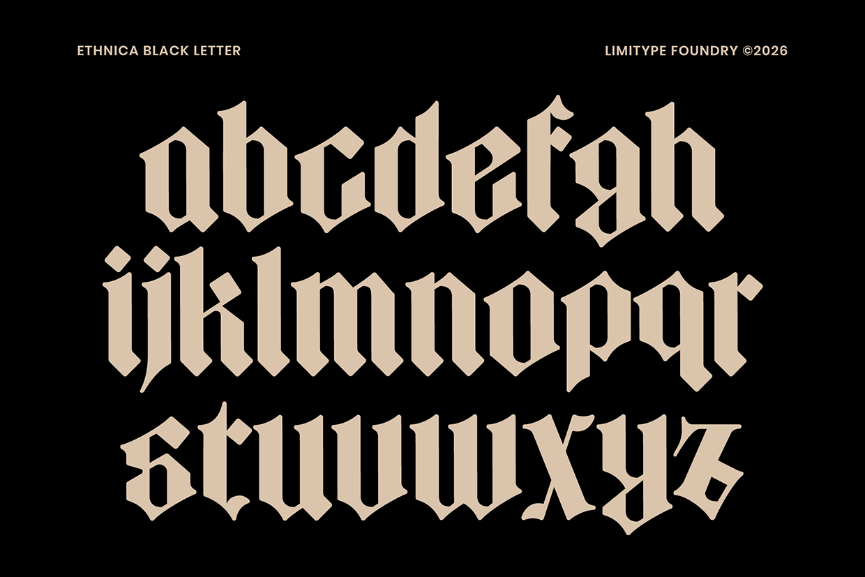 Ethnica - Blackletter Font Image 2