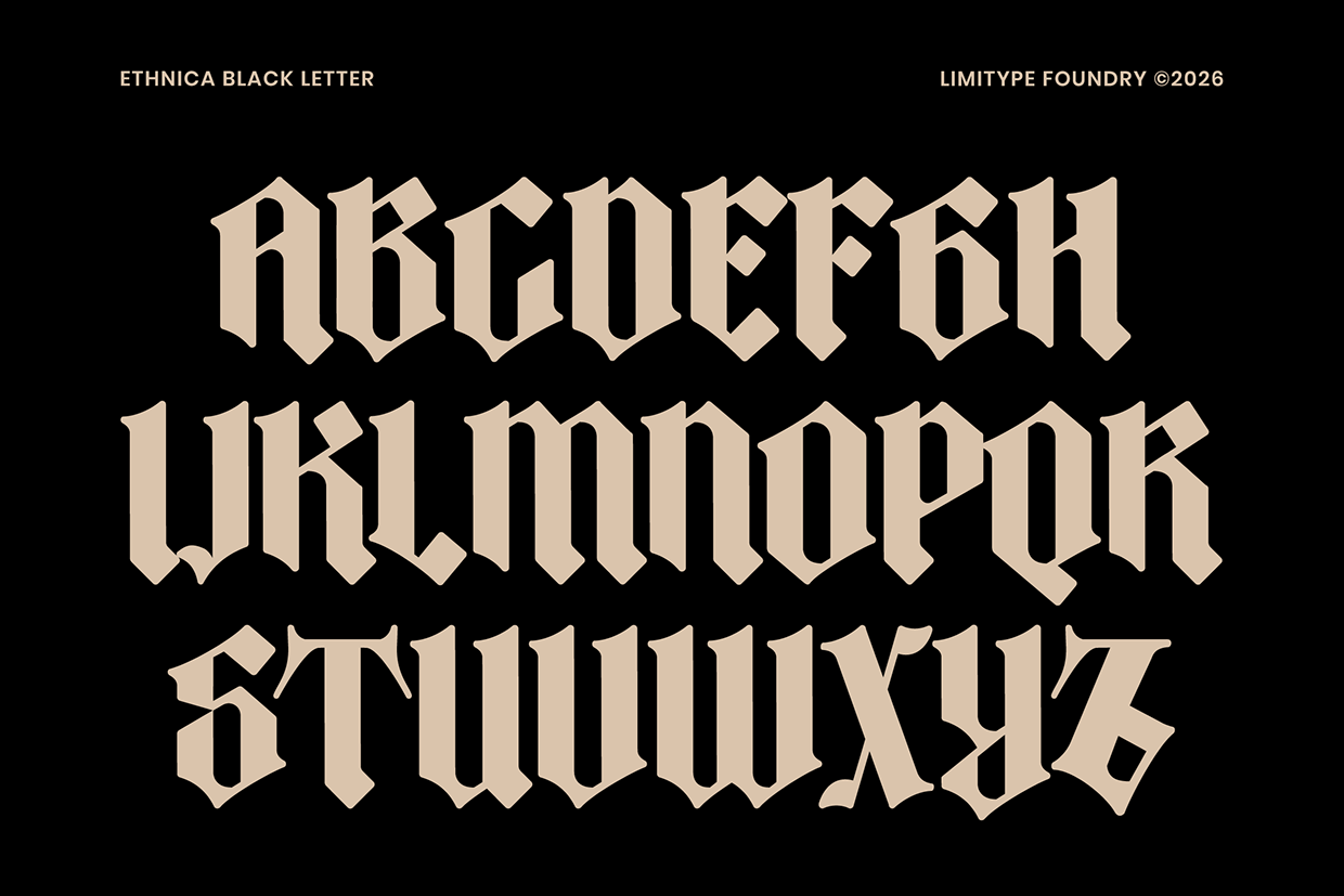 Ethnica - Blackletter Font Image 3