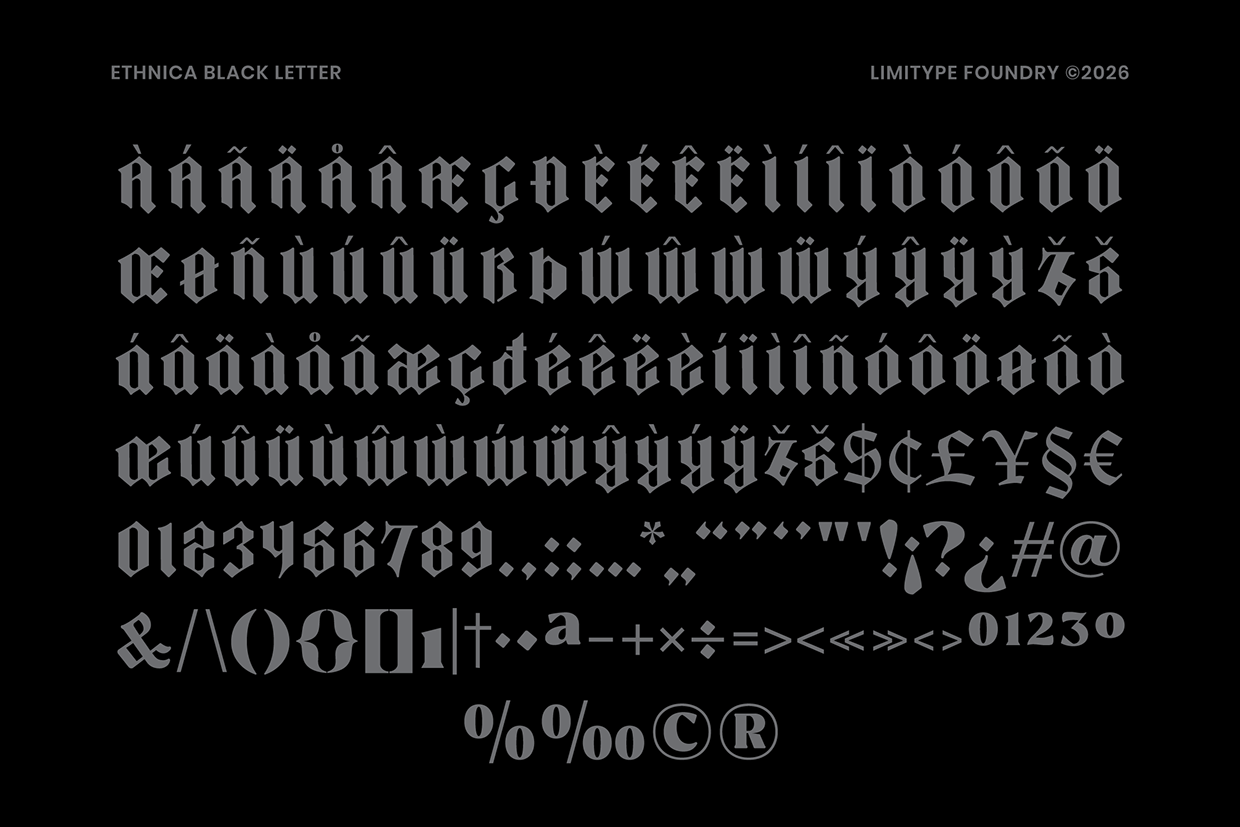Ethnica - Blackletter Font Image 7