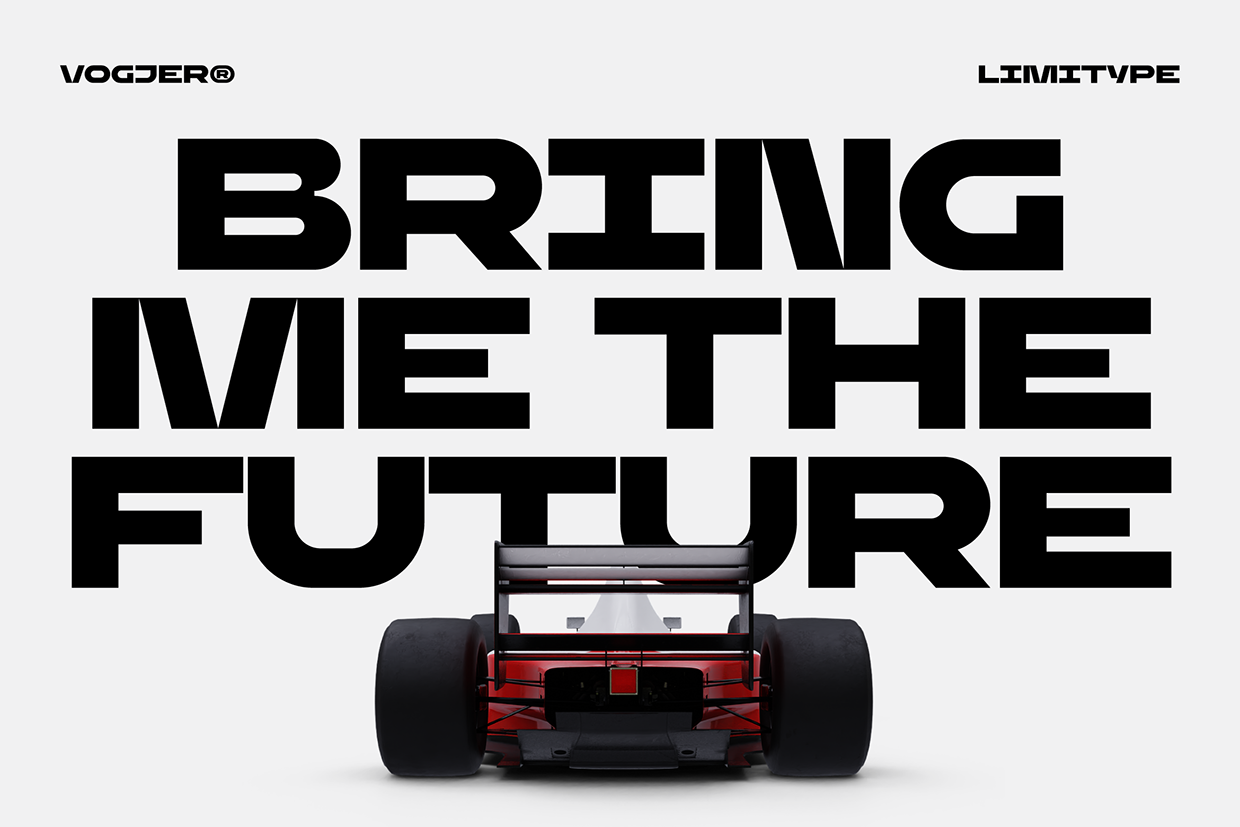 Vogjer - Bold Futuristic Font Image 0