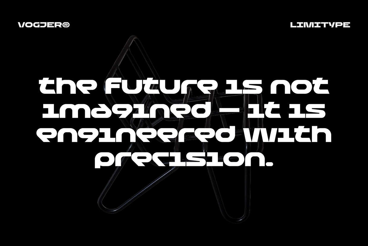 Vogjer - Bold Futuristic Font Image 3