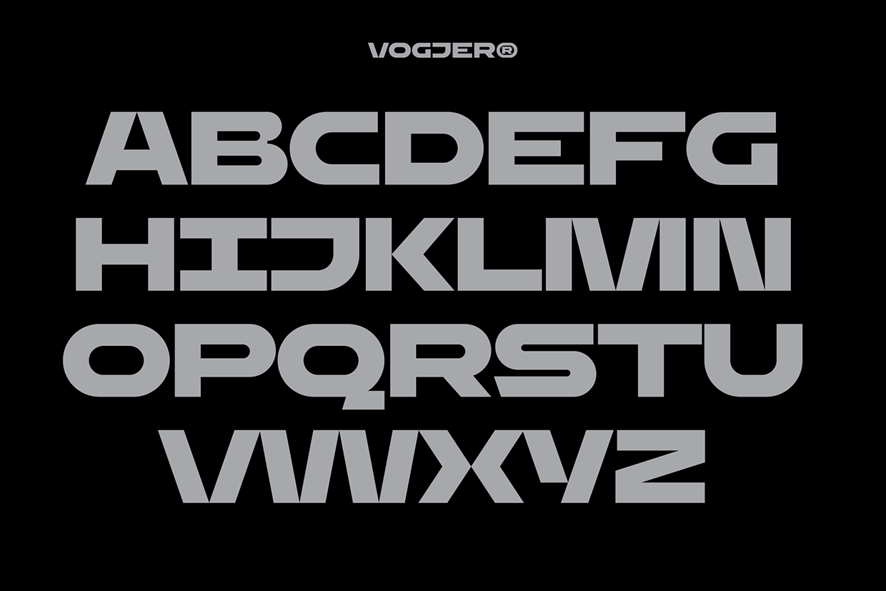 Vogjer - Bold Futuristic Font Image 5
