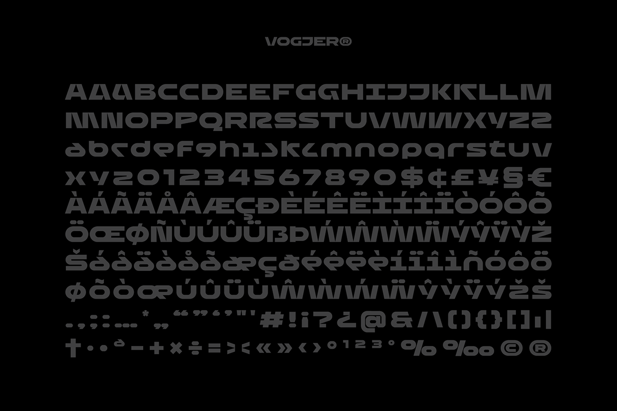 Vogjer - Bold Futuristic Font Image 11