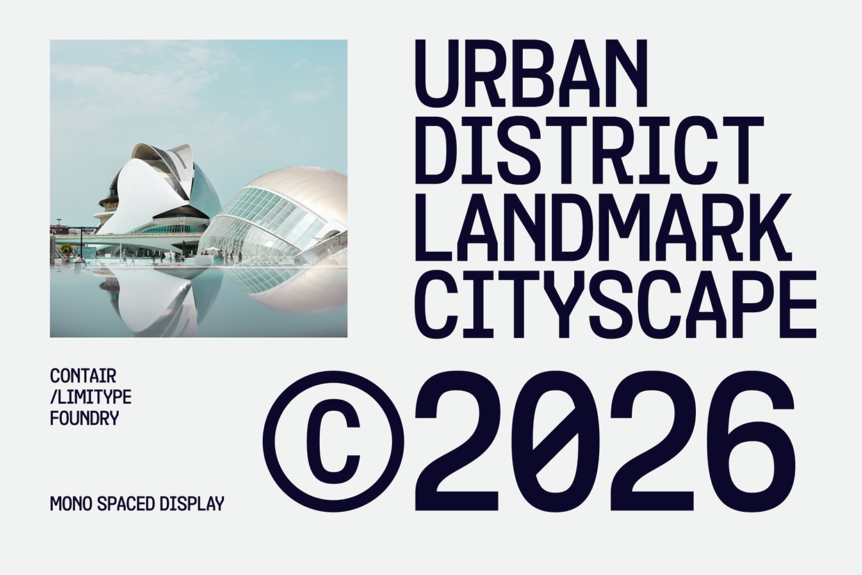 Contair - Monospaced Font Image 1