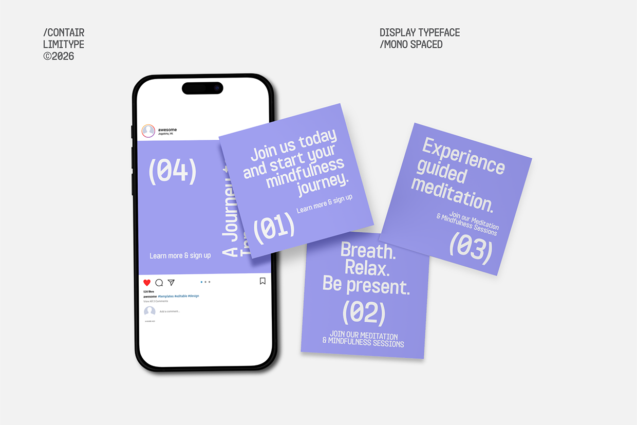 Contair - Monospaced Font Image 8
