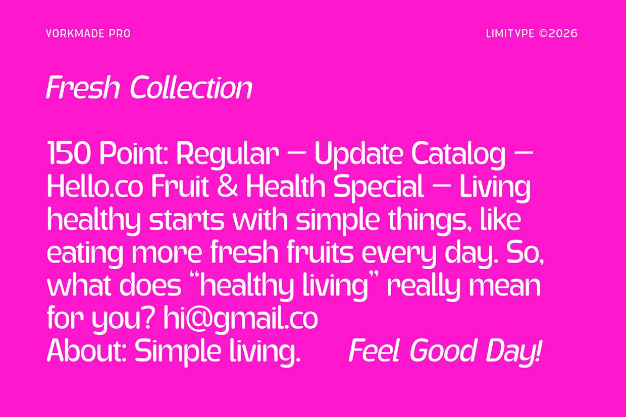 Yorkmade Pro - Sans Serif Font Image 12