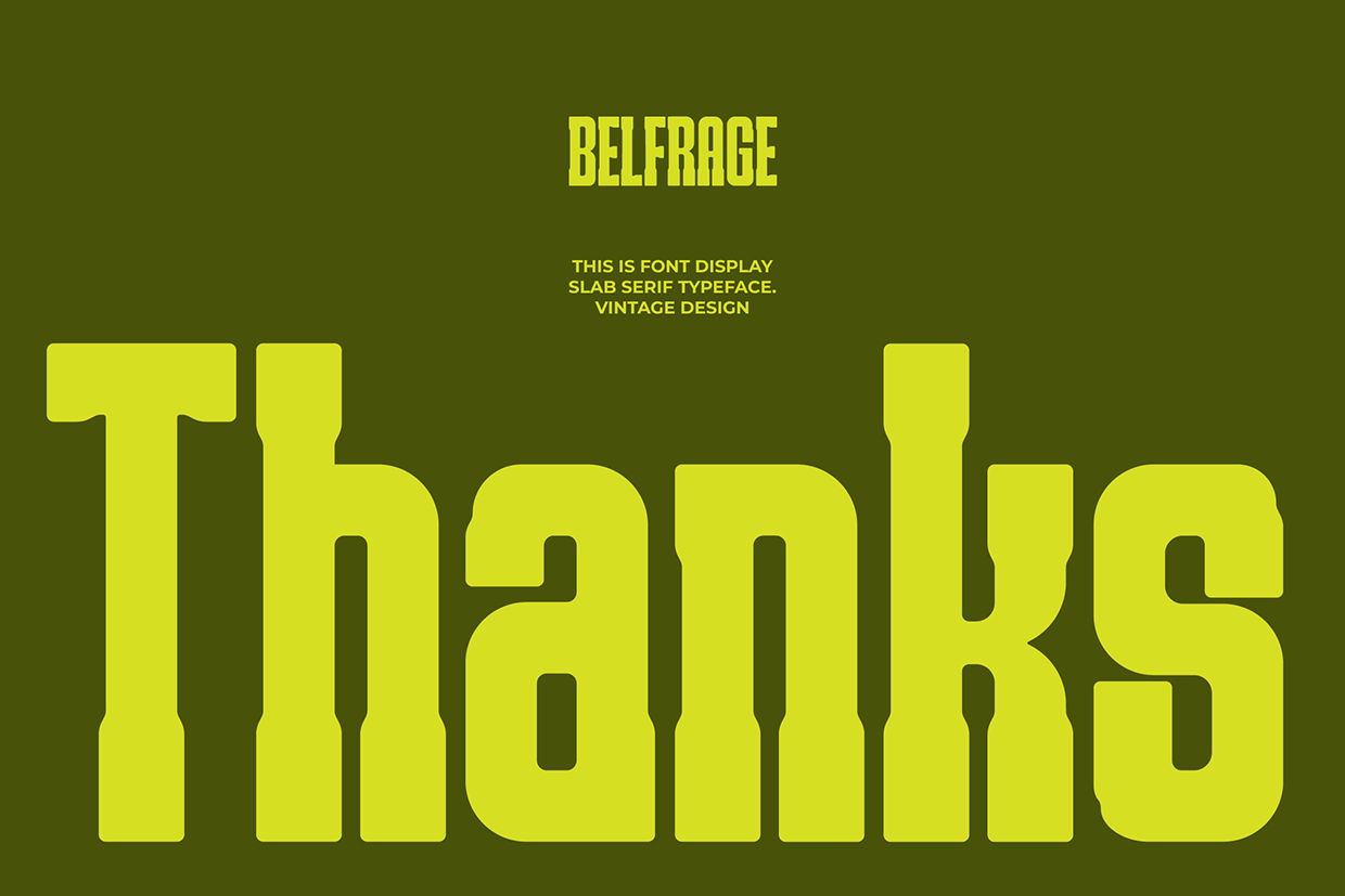 Belfrage - Slab Serif Font Image 8