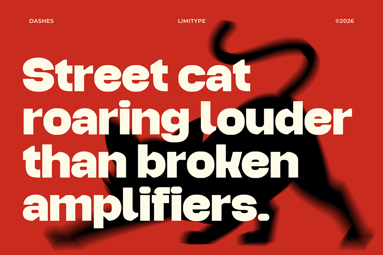 Dashes - Bold Font Image 0
