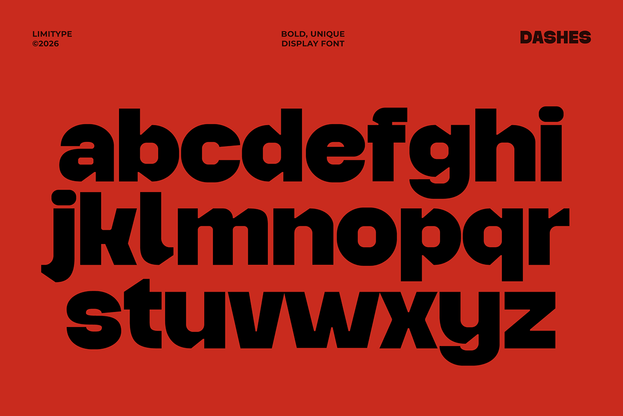 Dashes - Bold Font Image 6