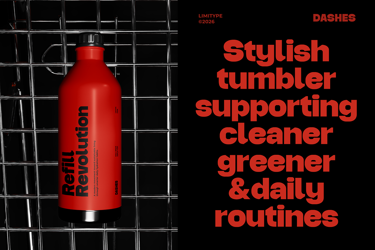 Dashes - Bold Font Image 7