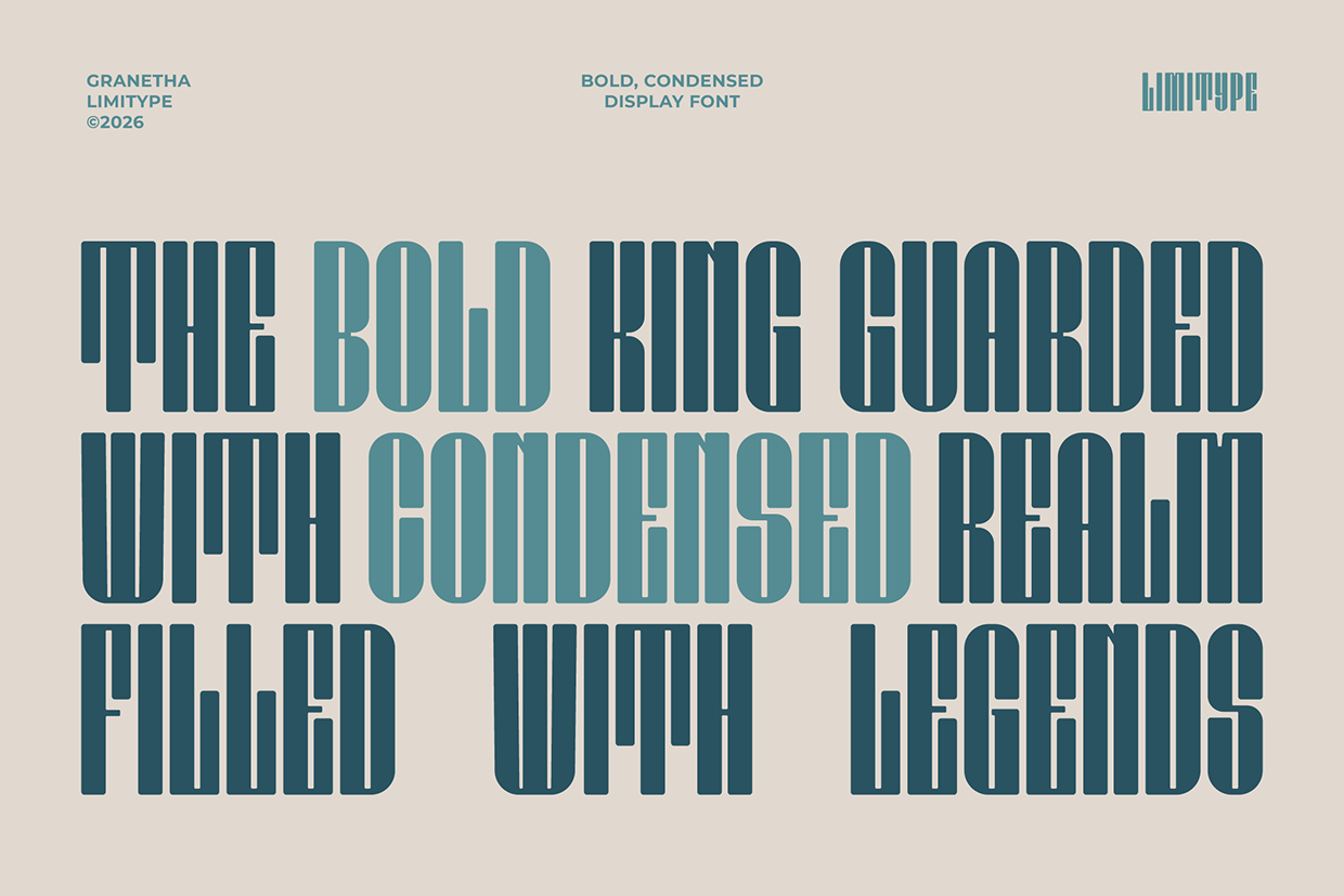Granetha - Bold Condensed Font Image 0
