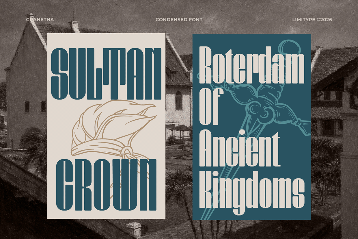 Granetha - Bold Condensed Font Image 2