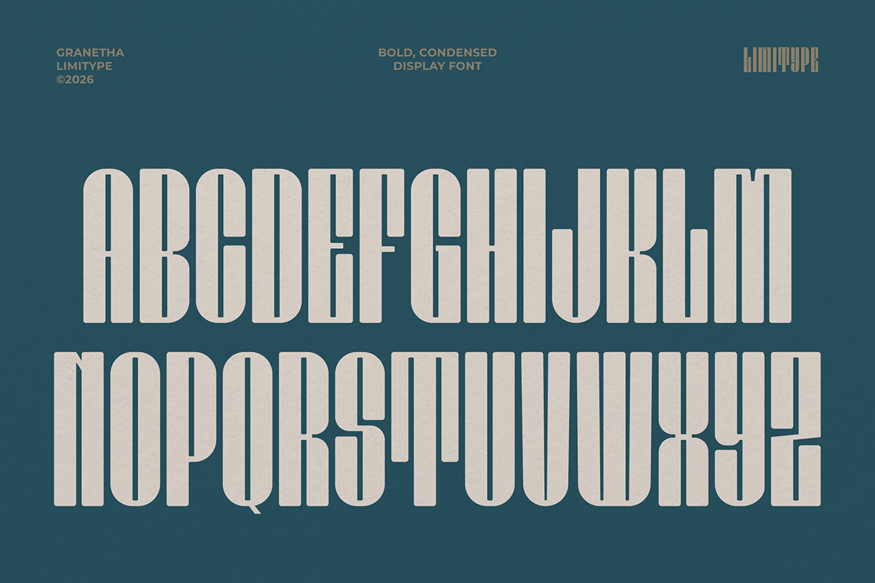 Granetha - Bold Condensed Font Image 5