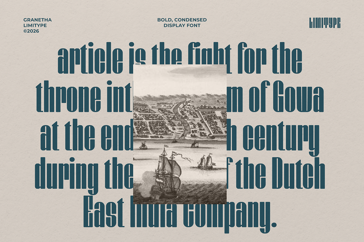 Granetha - Bold Condensed Font Image 7
