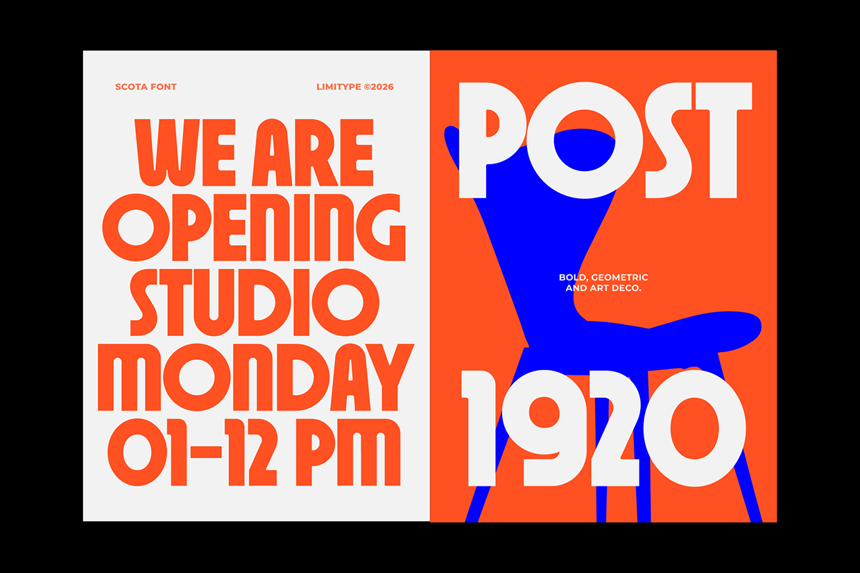 Scota - Bold Geometric Font Image 0