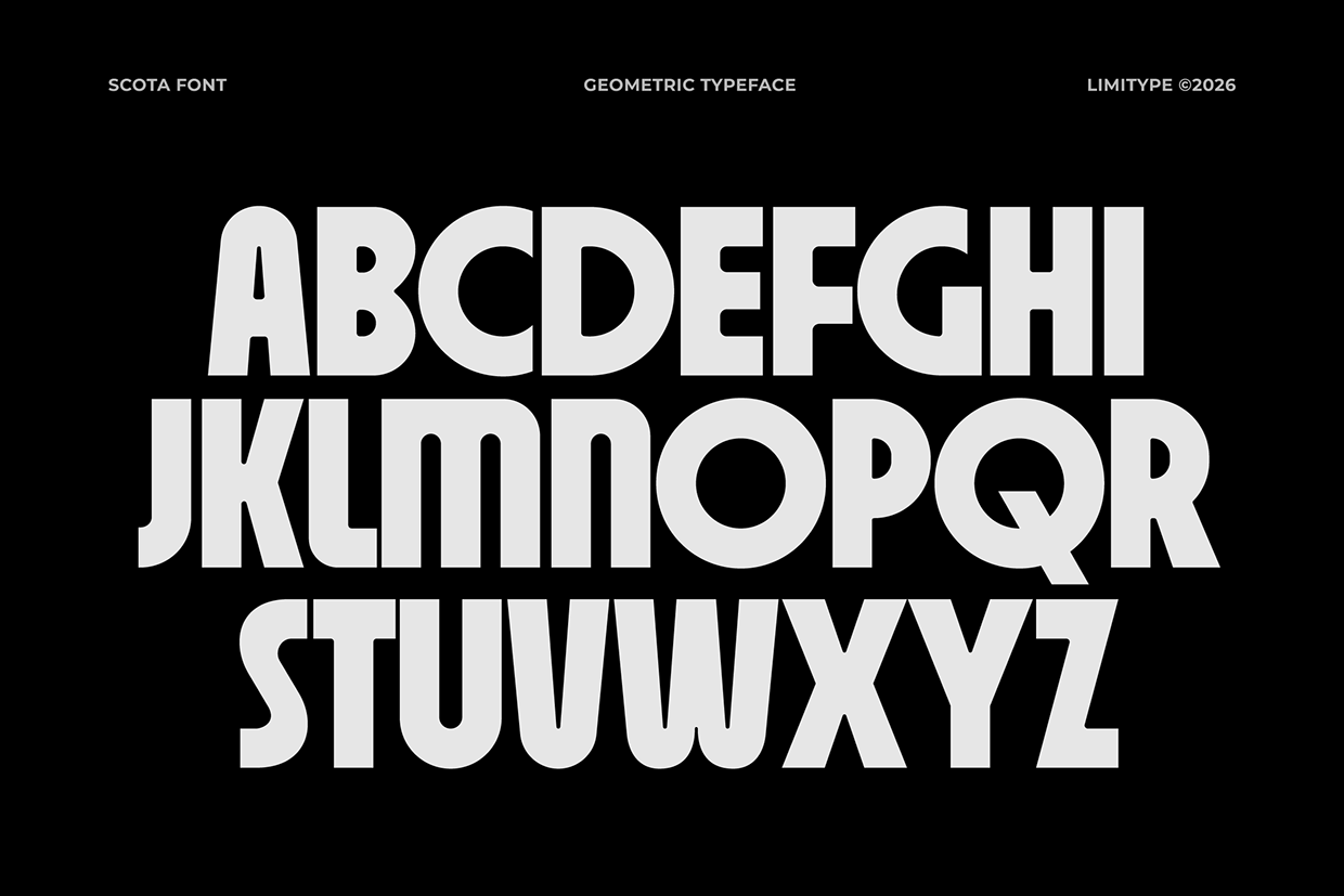 Scota - Bold Geometric Font Image 7