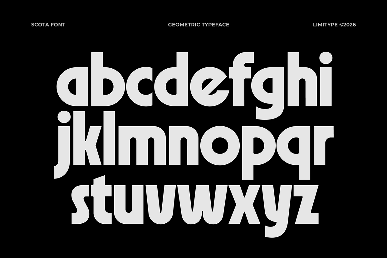 Scota - Bold Geometric Font Image 8