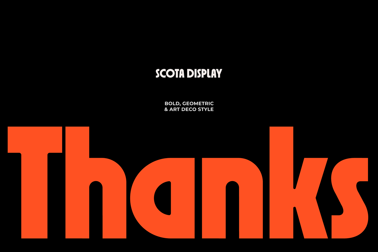 Scota - Bold Geometric Font Image 10