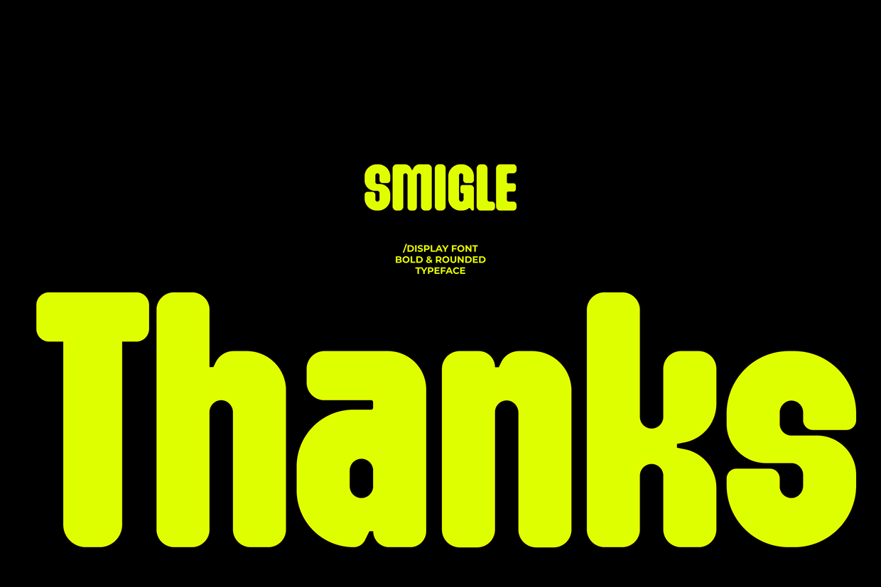 Smigle - Bold Rounded Font Image 10
