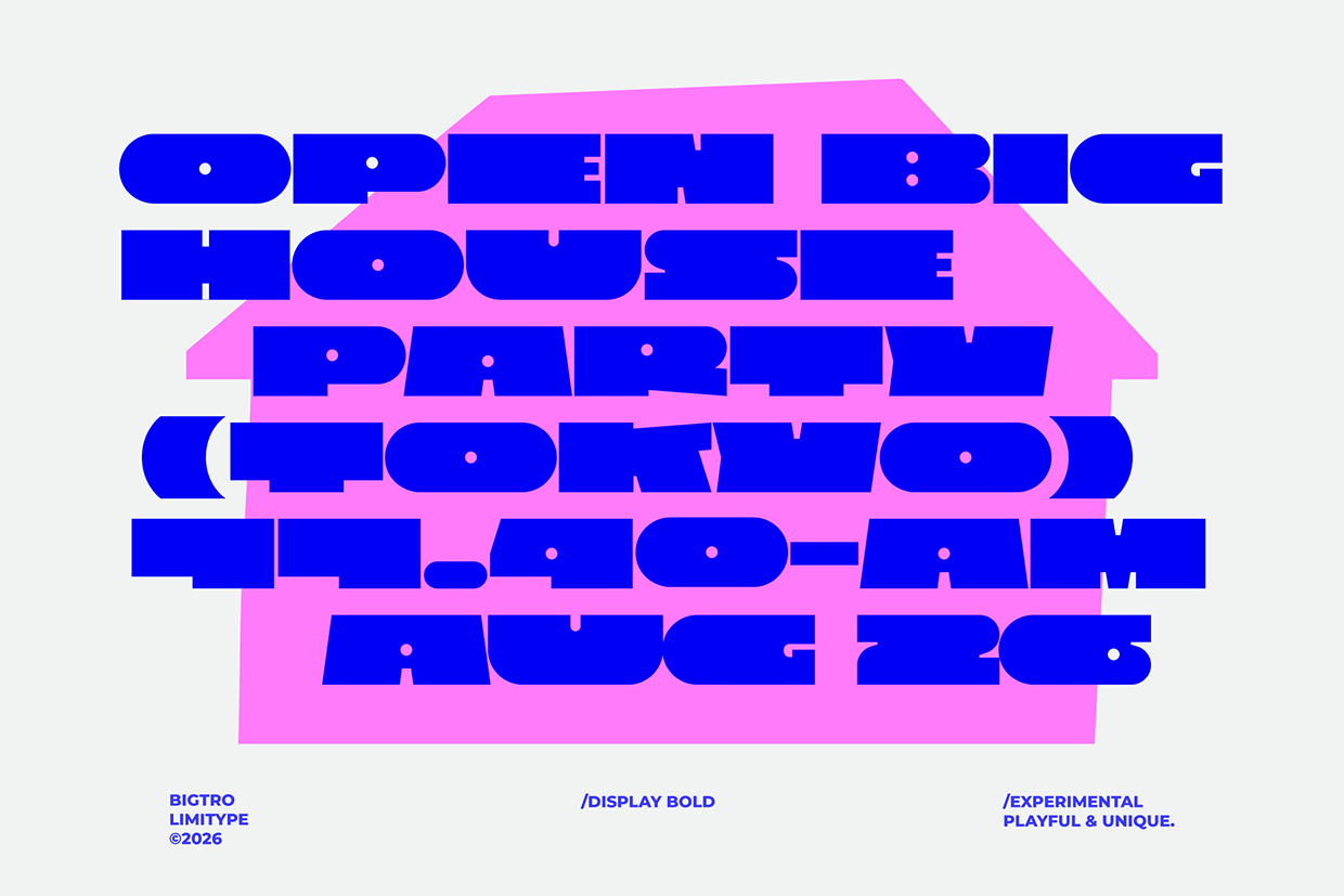 Bigtro - Bold Display Font Image 2